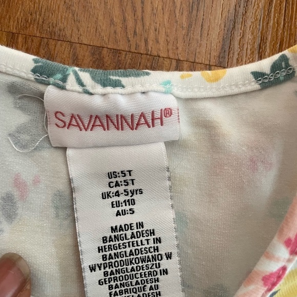 🎈🎈🎈Savannah Floral Spring Dress Size 5T - Picture 3 of 6